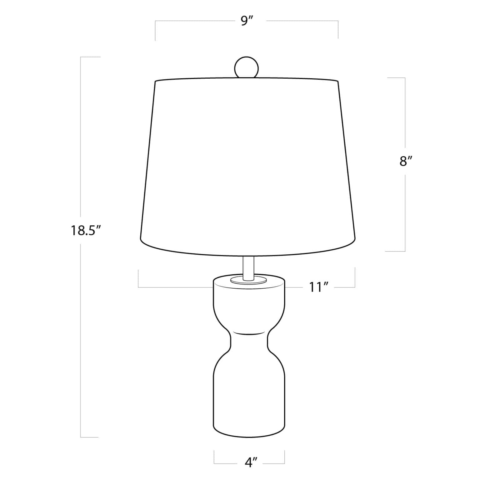 Regina Andrew Joan Crystal Table Lamp Small