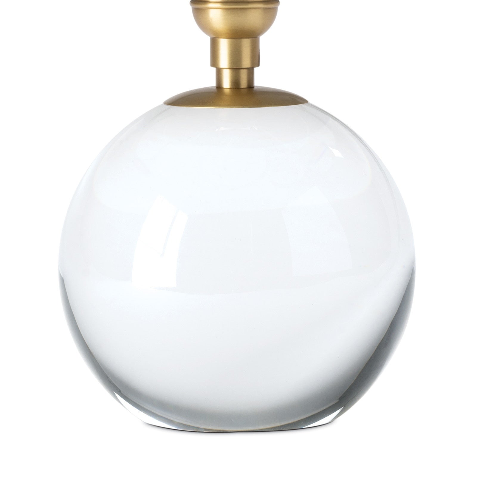 Regina Andrew Giorgio Crystal Mini Lamp (Natural Brass with Rattan Shade)