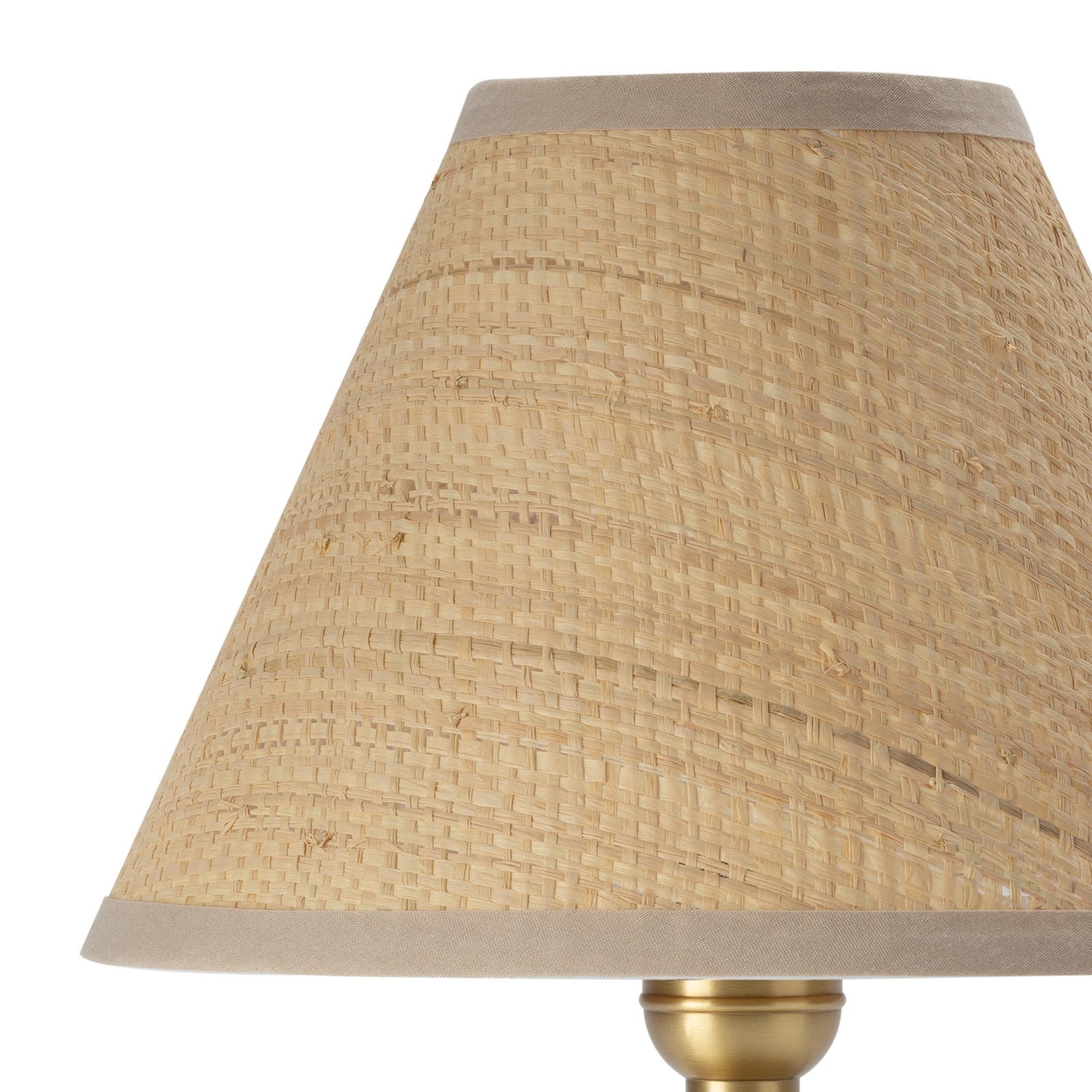 Regina Andrew Giorgio Crystal Mini Lamp (Natural Brass with Rattan Shade)