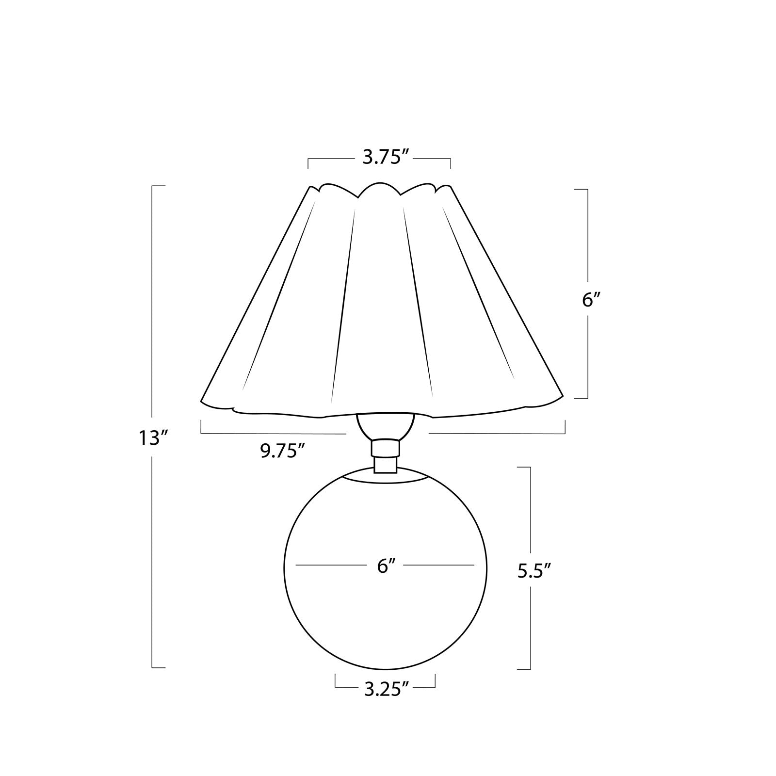 Regina Andrew Giorgio Crystal Mini Lamp