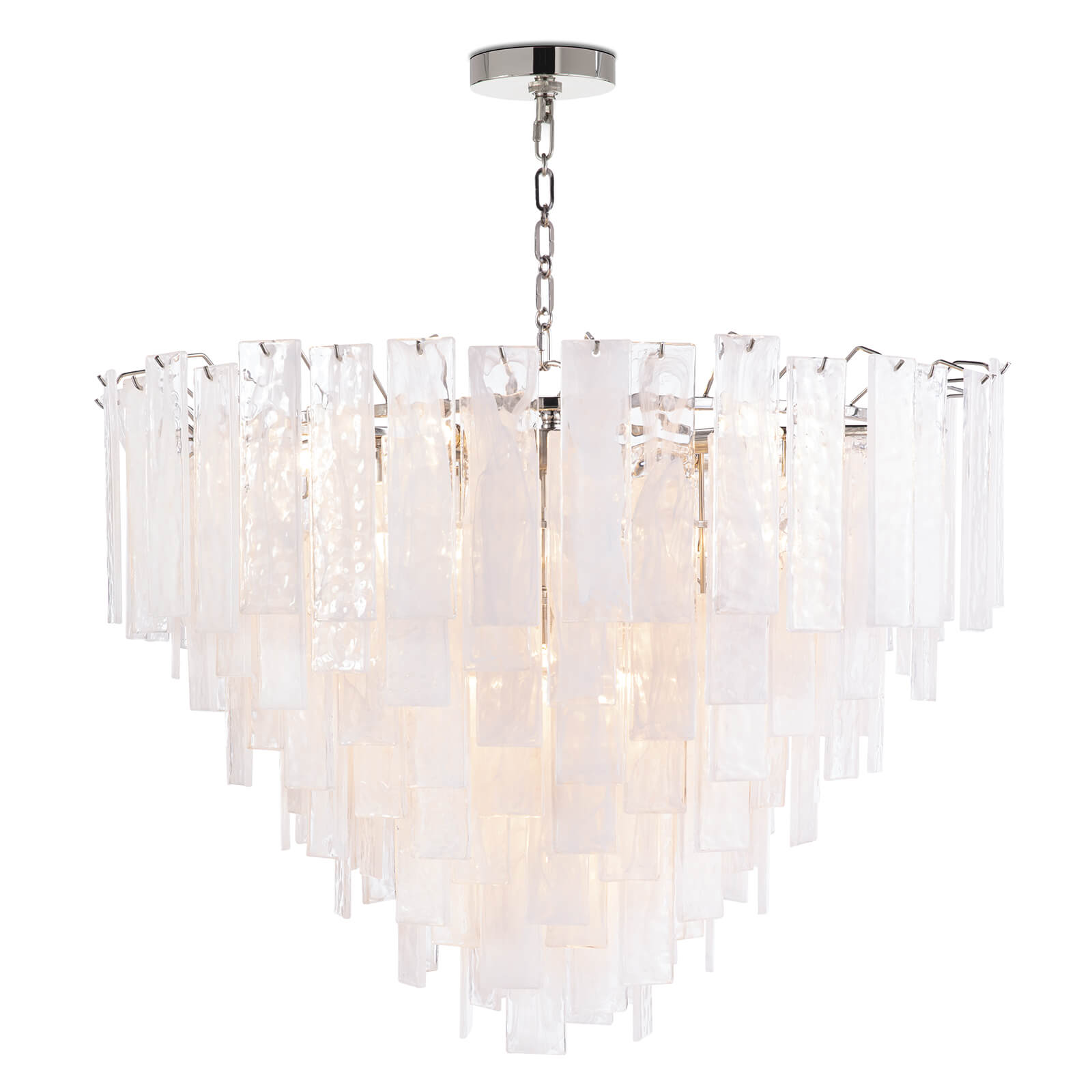 Glacier Chandelier Large (Polished Nickel)