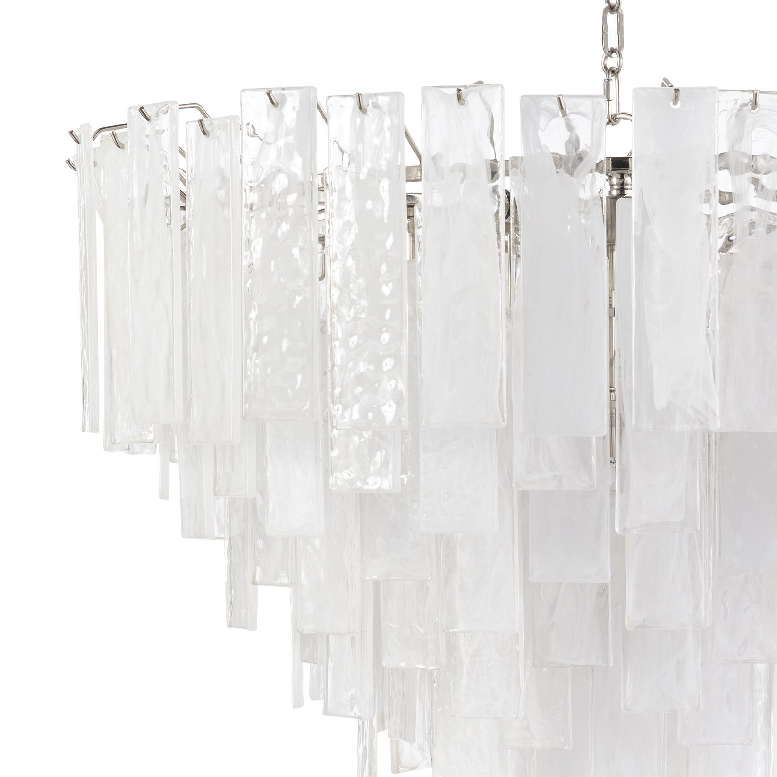 Glacier Chandelier Large (Polished Nickel)