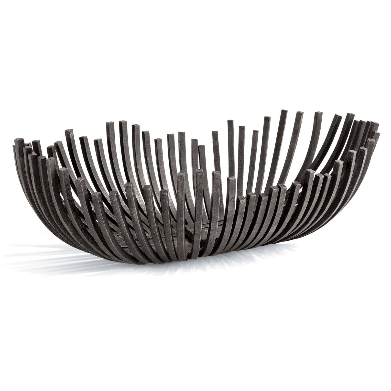 Webbed Bowl Oblong (Blackened Iron)