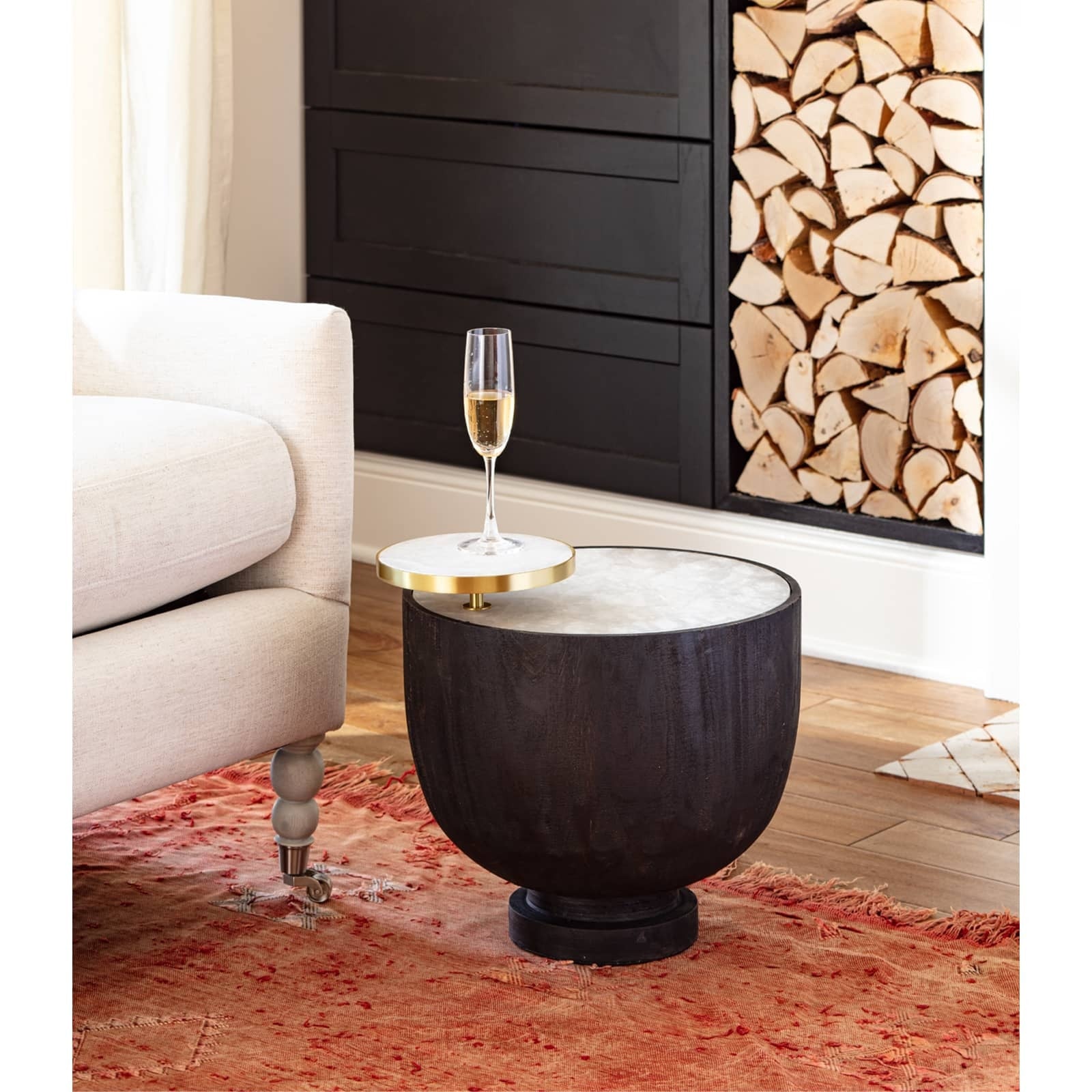 accent table, modern accent table, marble and brass accent table, side table, regina Andrew, modern furniture