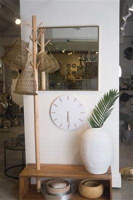 Marble Wall Clock w/ Gold Inlay