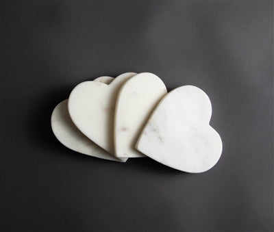 marble coasters, marble heart coaster