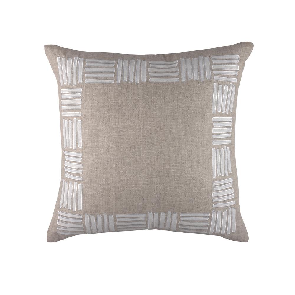 Almohada europea Aspen en color blanco natural