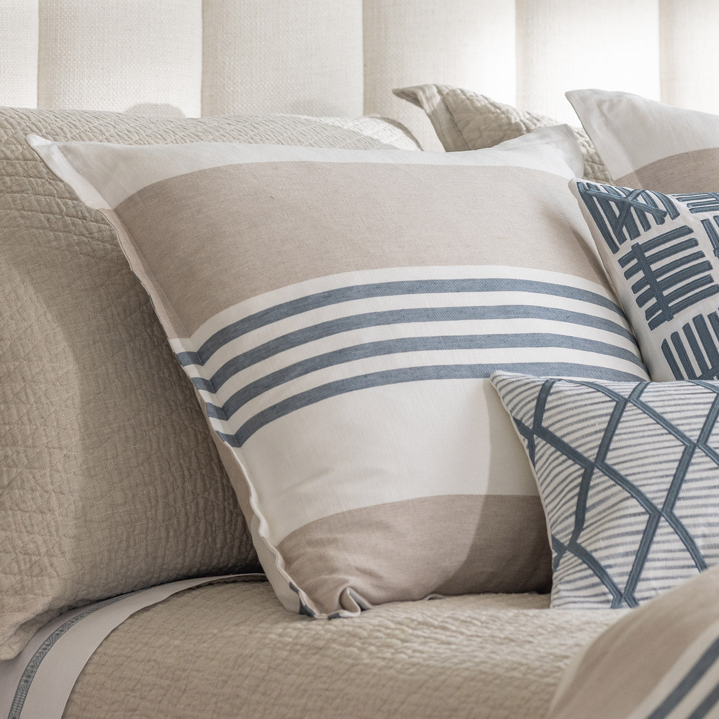 coastal bedding, nautical bedding, nautical pillow, coastal pillow