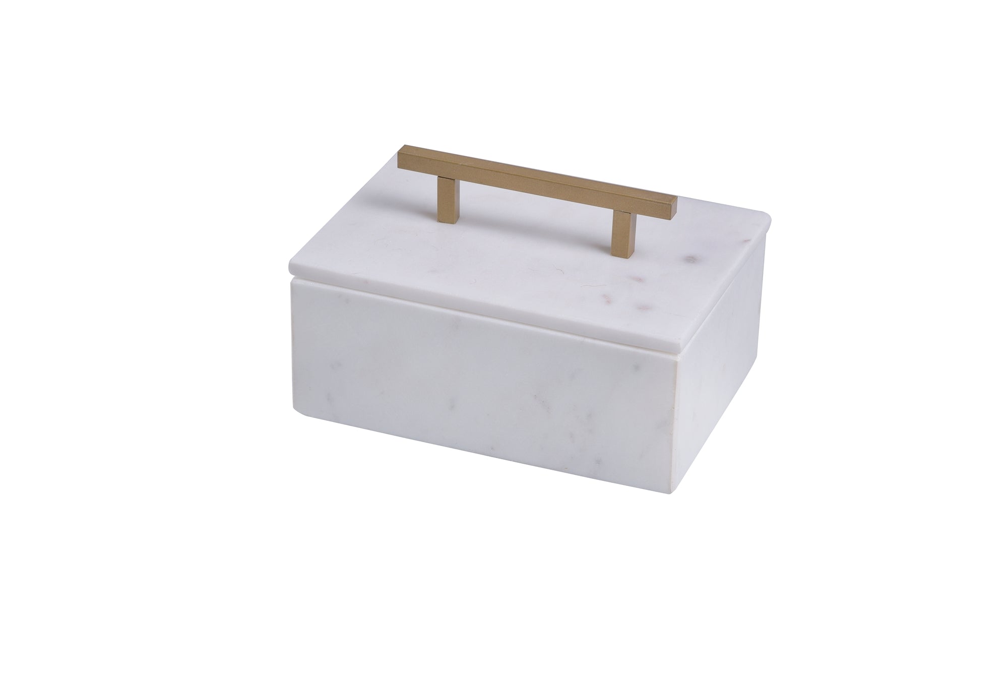 Marble Jewelry Box w/ Handle, home decor, marble accessories, marble storage box with lid