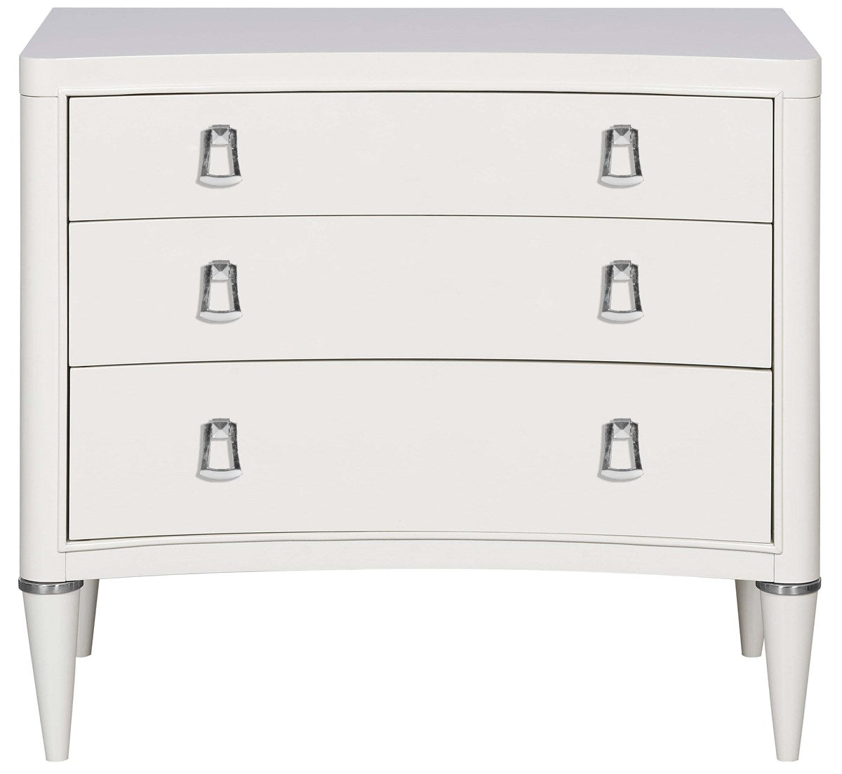 vanguard furniture, white nightstand, lillet