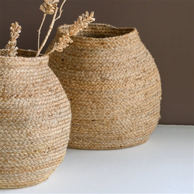 Round Jute Storage Basket