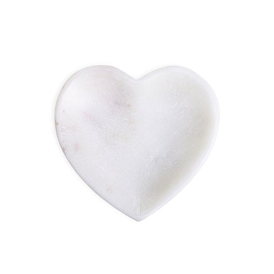 White Marble Heart Shaped Bowl1