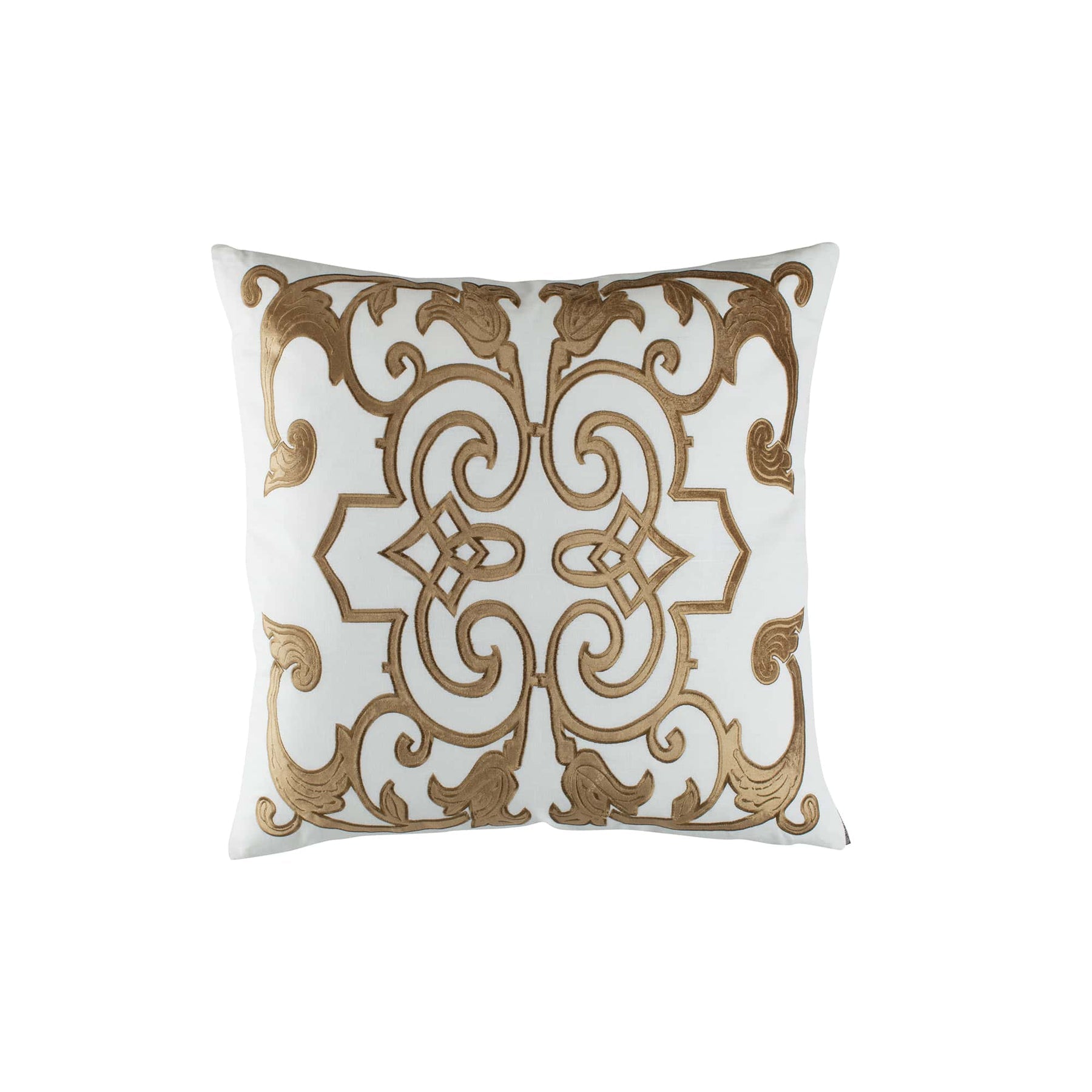 Mozart Square Pillow White Straw 24X24