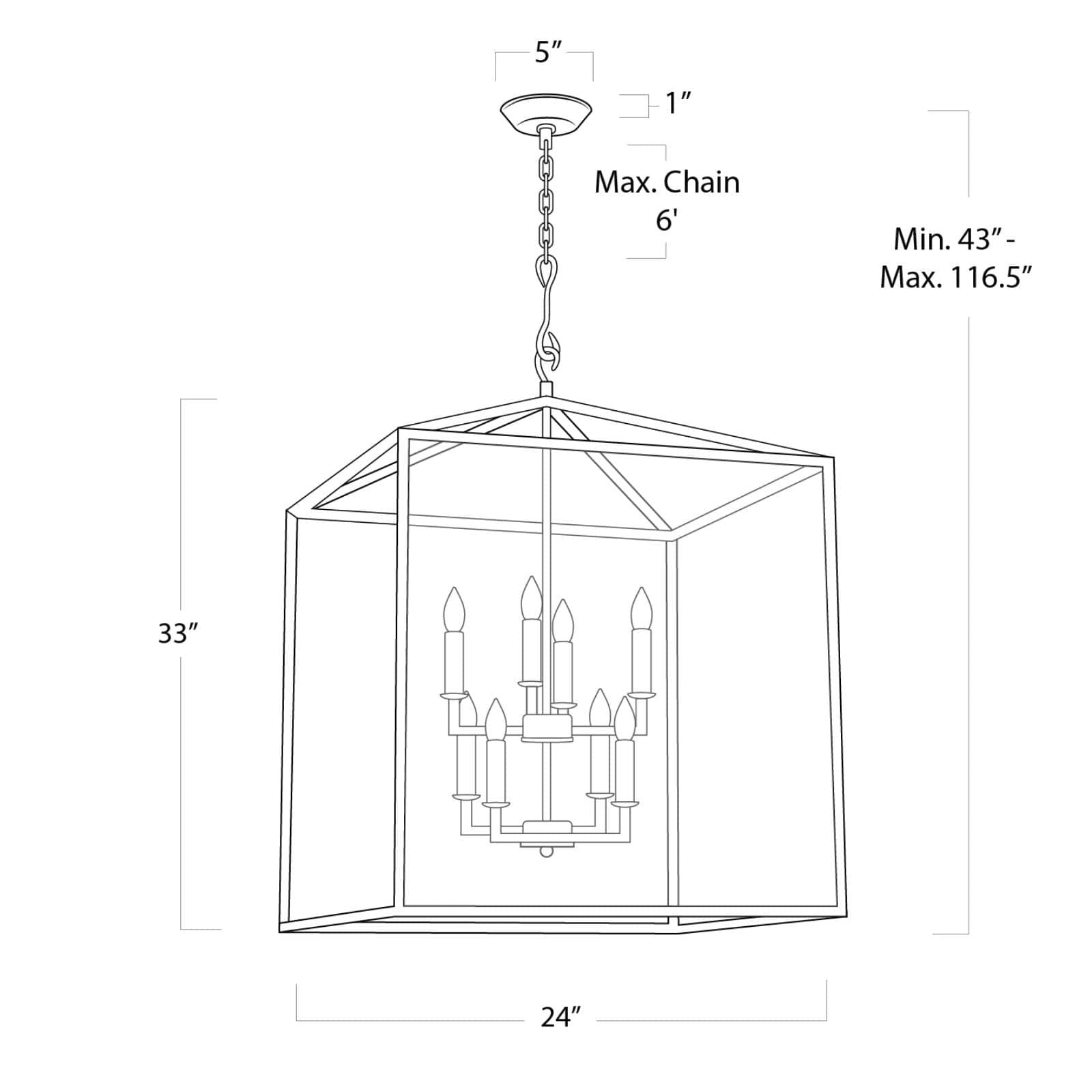 Southern Living Cape Lantern (multiple sizes)