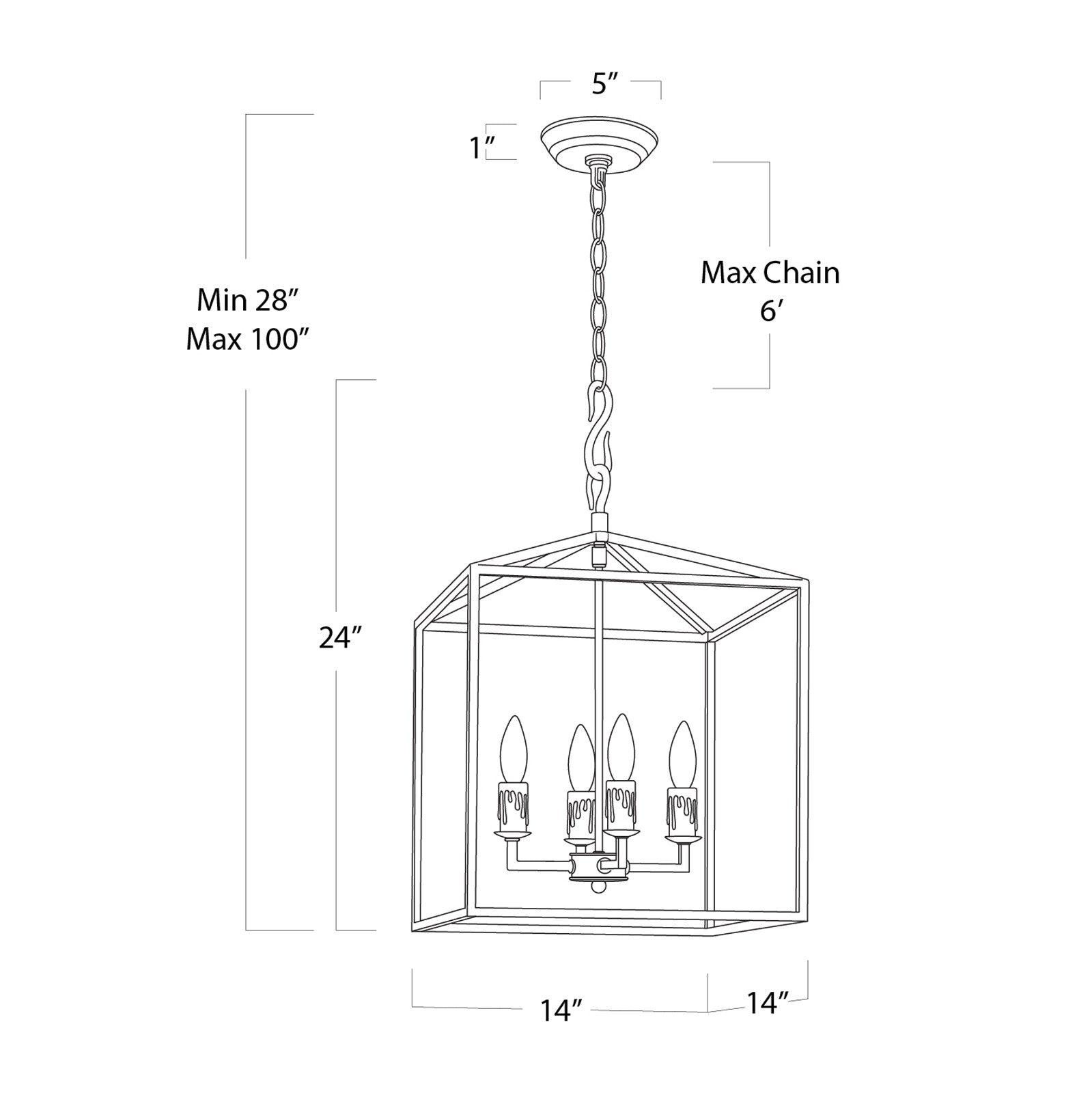 Southern Living Cape Lantern (multiple sizes)